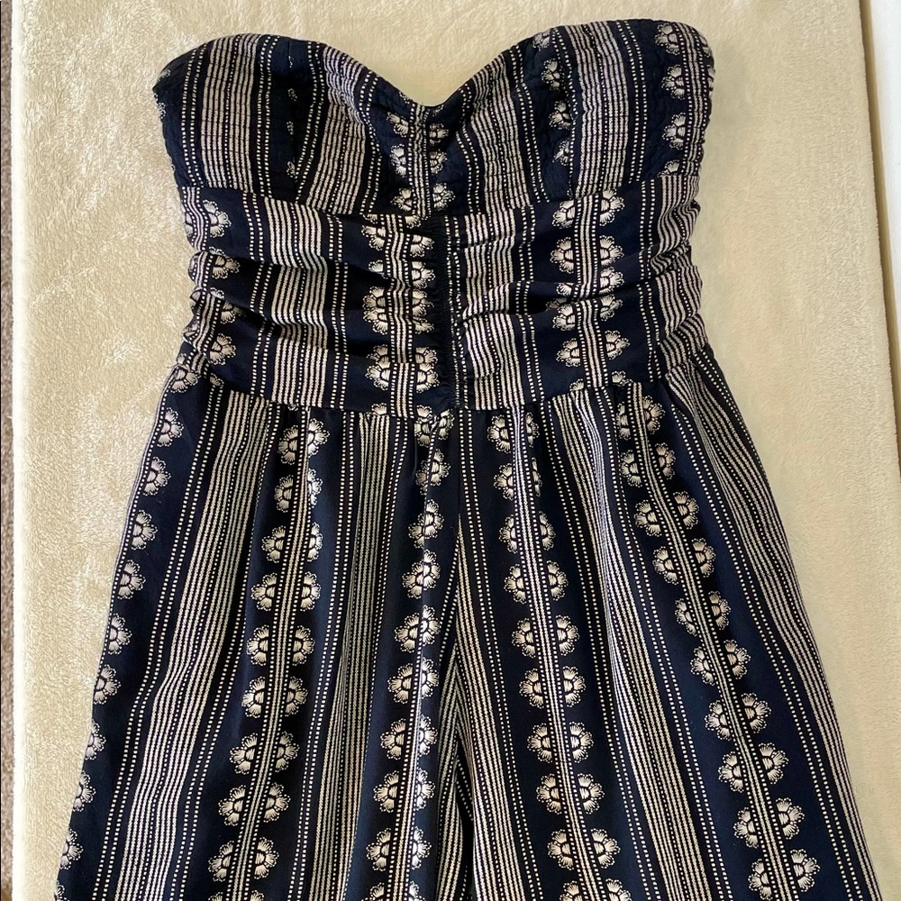 Strapless long Romper